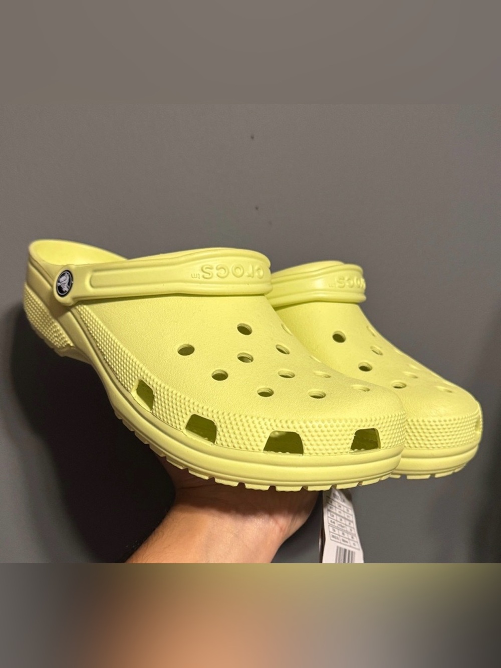 Men’s “ Lime Zest “ Croc Clog size 11